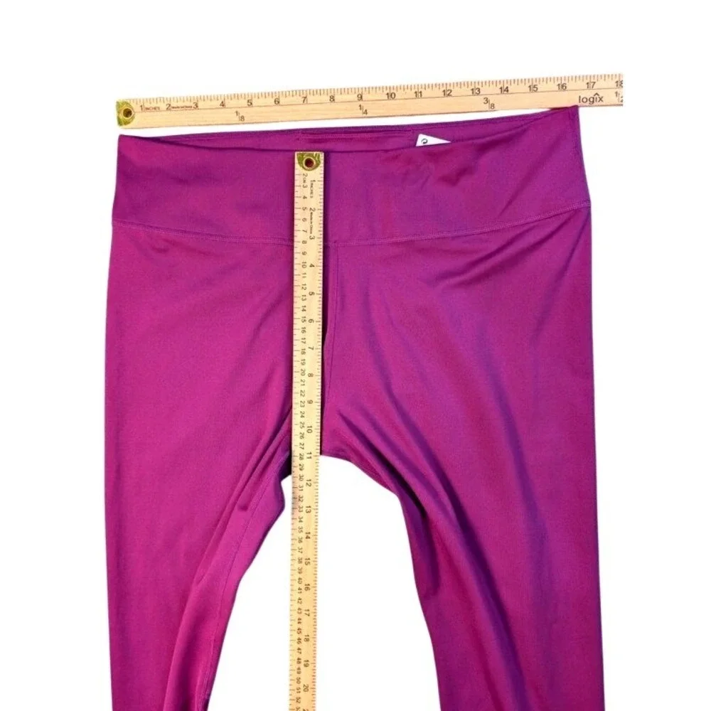 Nike~Dri-Fit Women's Mid-Rise 7/8 Mesh-Paneled Training Leggings-Purple~XL~NWT